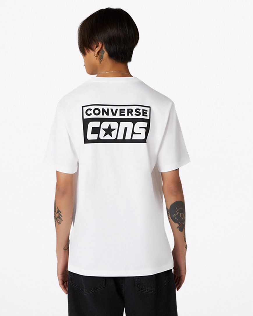 T-Shirts Barbati Converse CONS Grafice Albi | RO AFTG0910